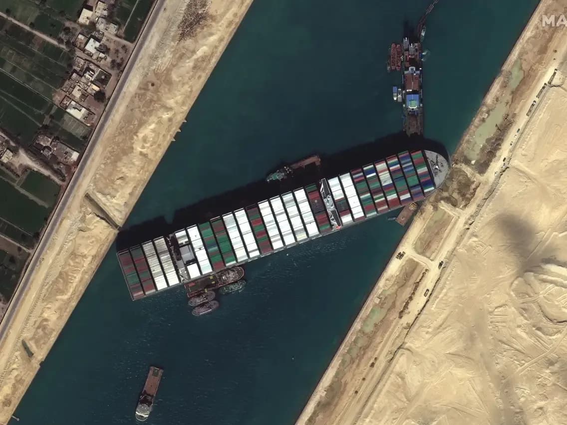 Evergreen and Suez